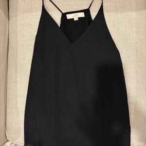 LOFT Women's Black Flowy Tank Top